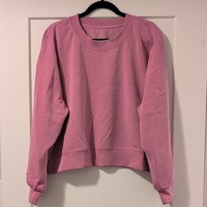 Lululemon Softstreme Pink Crewneck Sweatshirt